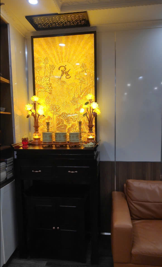 Đèn Thờ Hào Quang LED Siêu Sáng 4 Tấc Chữ Vạn